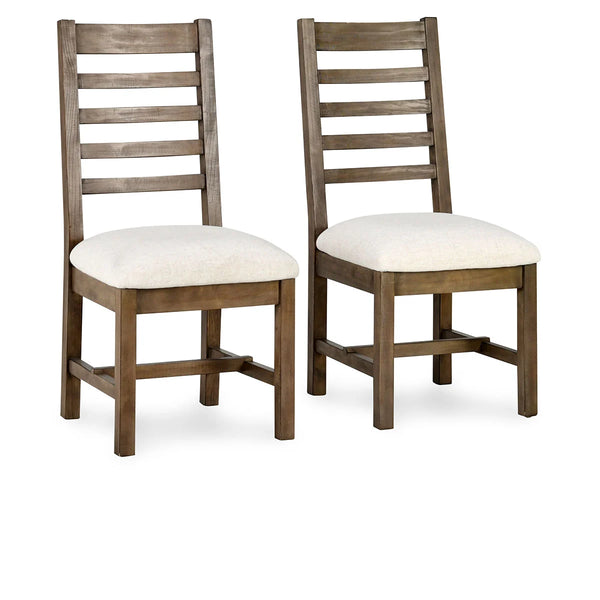 Caleb Upholstered Dining Chair Brown- Set of 2 - Chapin Furniture