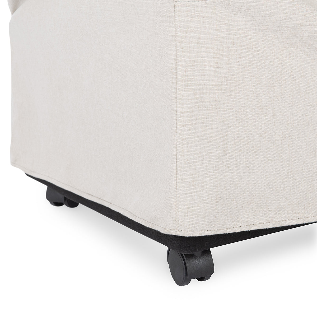 Warwick Rolling Wingback Dining Chair Sandy Tan - Chapin Furniture