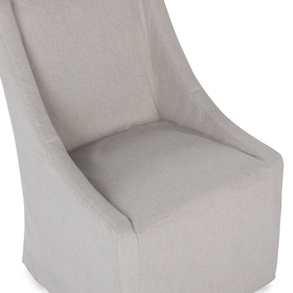 Warwick Rolling Wingback Dining Chair Sandy Tan - Chapin Furniture