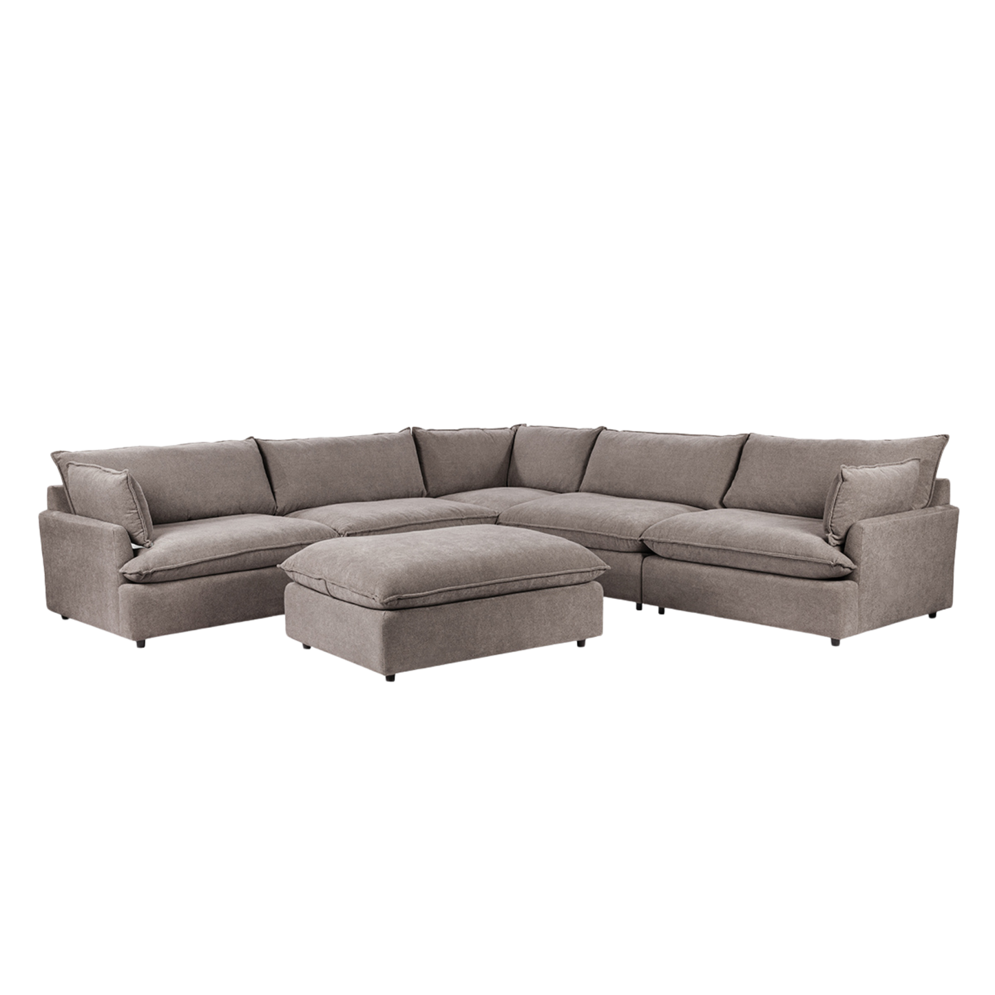 Caplan Upholstered Sectional w/ Ottoman Elite - Chapin Furniture