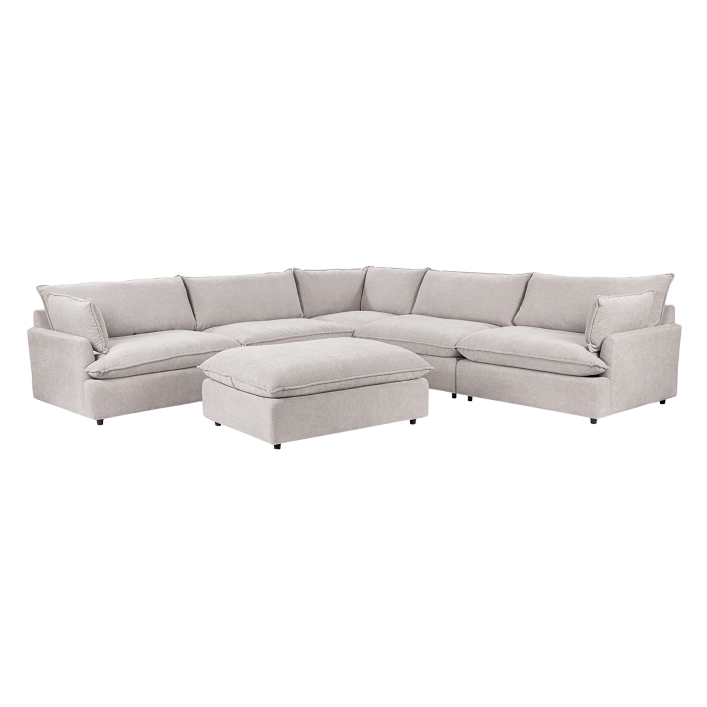 Caplan Upholstered Sectional w/ Ottoman Elite - Chapin Furniture
