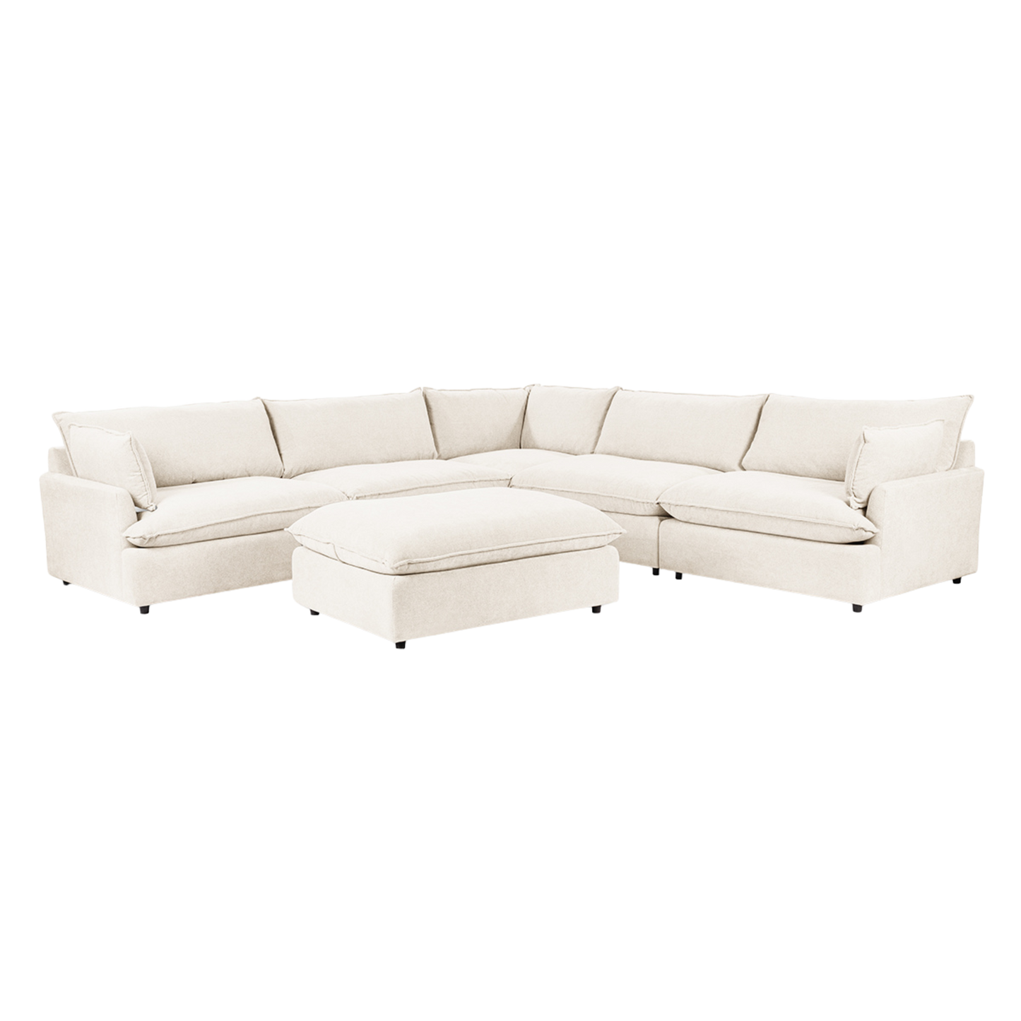 Caplan Upholstered Sectional w/ Ottoman Elite - Chapin Furniture