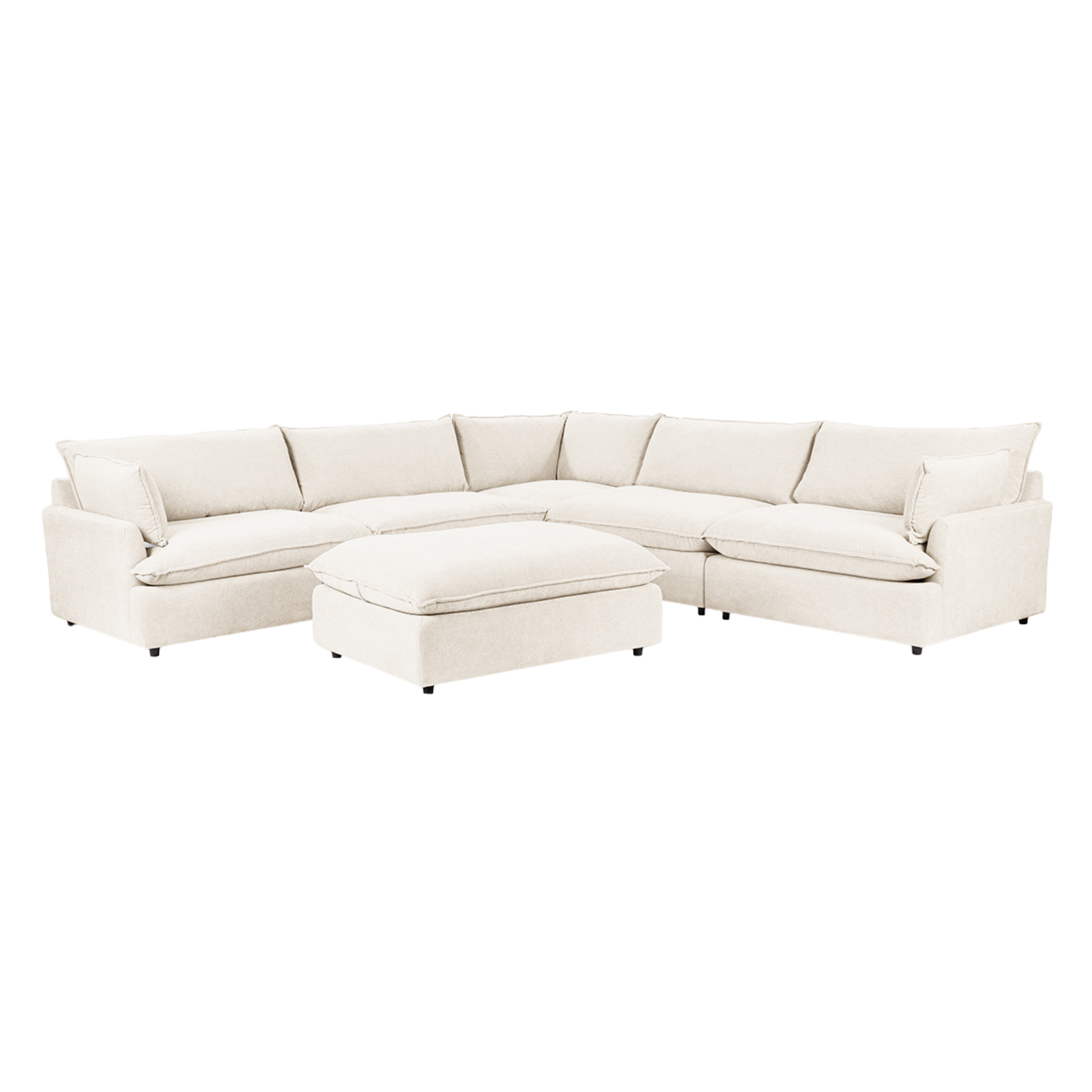 Caplan Upholstered Sectional w/ Ottoman Elite - Chapin Furniture