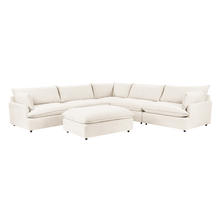Caplan Upholstered Sectional w/ Ottoman Elite - Chapin Furniture