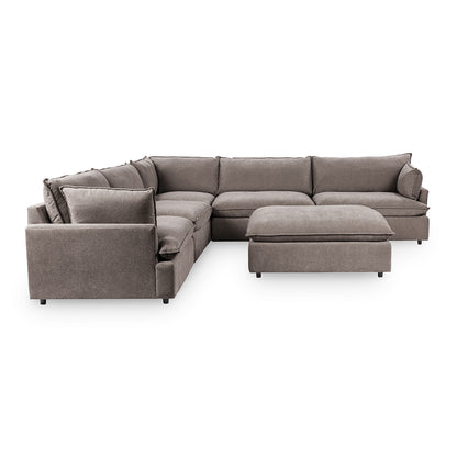 Caplan Upholstered Sectional w/ Ottoman Elite - Chapin Furniture