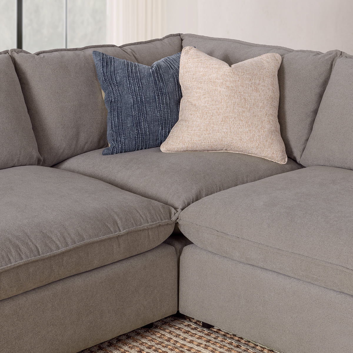 Caplan Upholstered Sectional w/ Ottoman Elite - Chapin Furniture