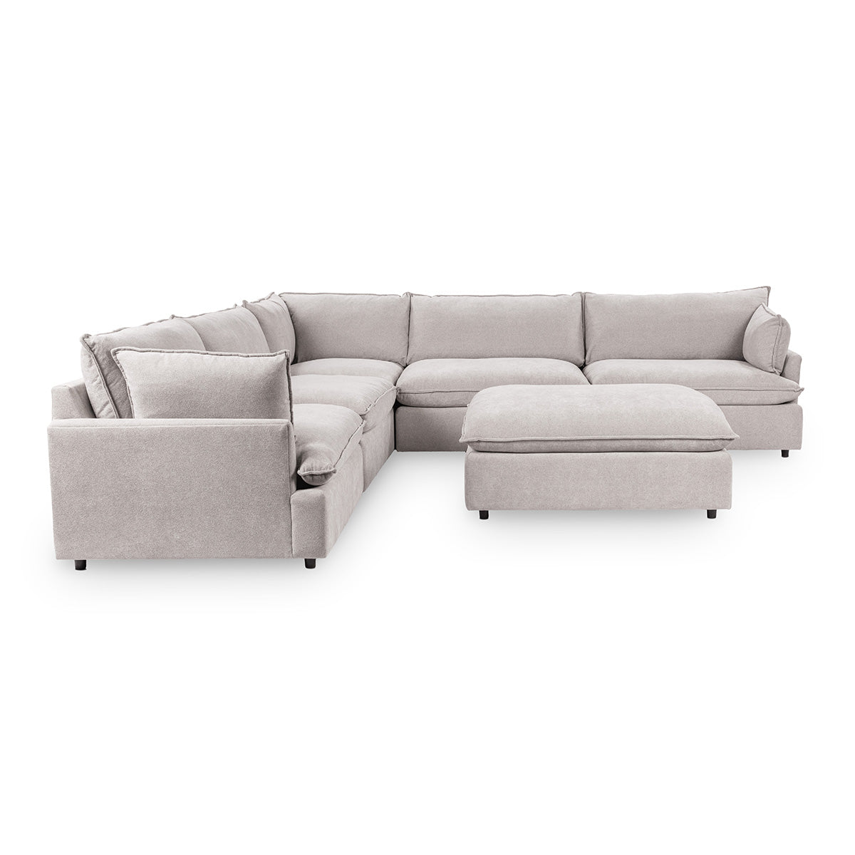 Caplan Upholstered Sectional w/ Ottoman Elite - Chapin Furniture