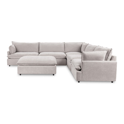 Caplan Upholstered Sectional w/ Ottoman Elite - Chapin Furniture