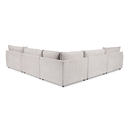 Caplan Upholstered Sectional w/ Ottoman Elite - Chapin Furniture