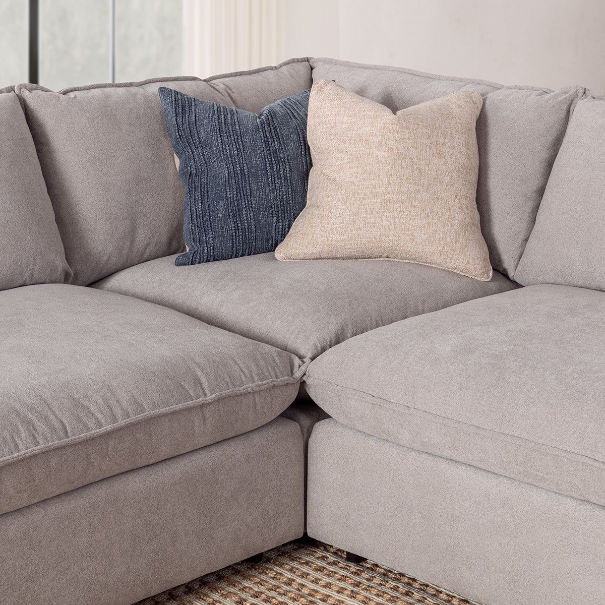 Caplan Upholstered Sectional w/ Ottoman Elite - Chapin Furniture