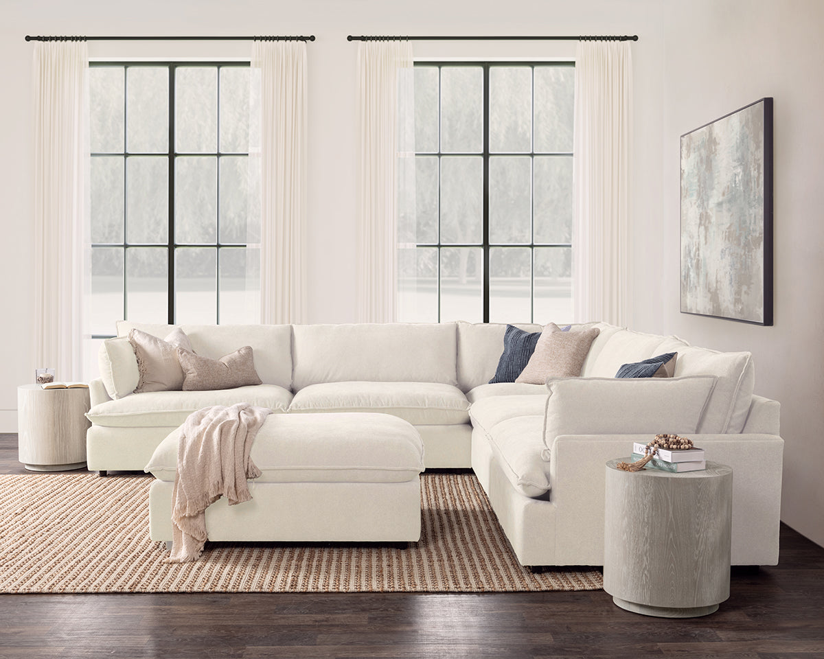 Caplan Upholstered Sectional w/ Ottoman Elite - Chapin Furniture