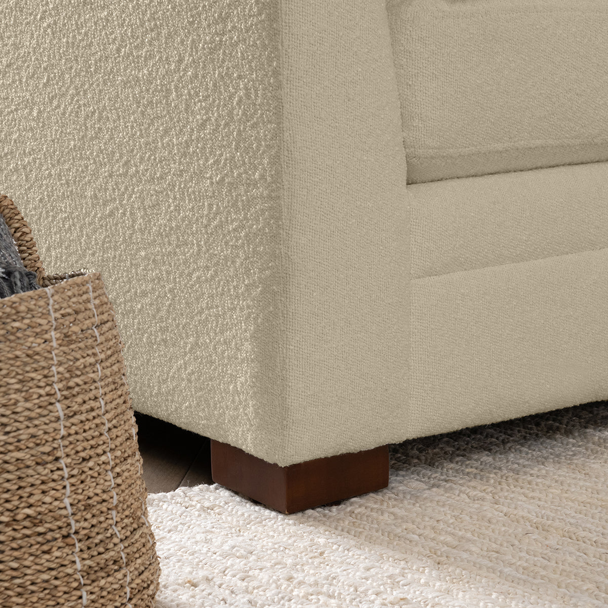 Audrey Upholstered Sofa - Rise Beige - Chapin Furniture