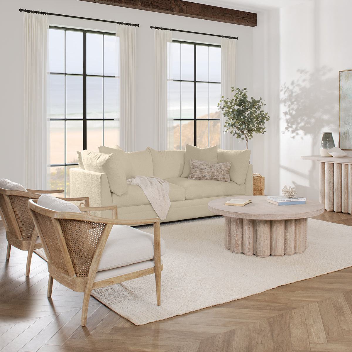 Audrey Upholstered Sofa - Thumbnail 2