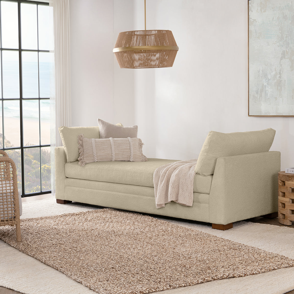 Audrey Upholstered Daybed - Rise Beige - Chapin Furniture