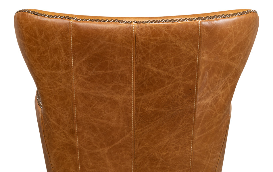 Andrew Jackson Desk Chair- Cuba Brown - Chapin Furniture