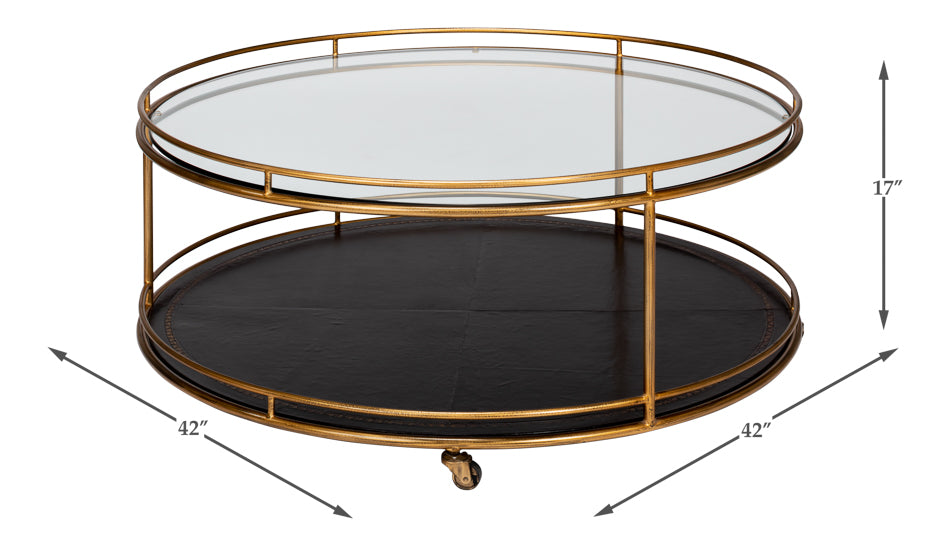 Trolley Round Cocktail Table - Chapin Furniture
