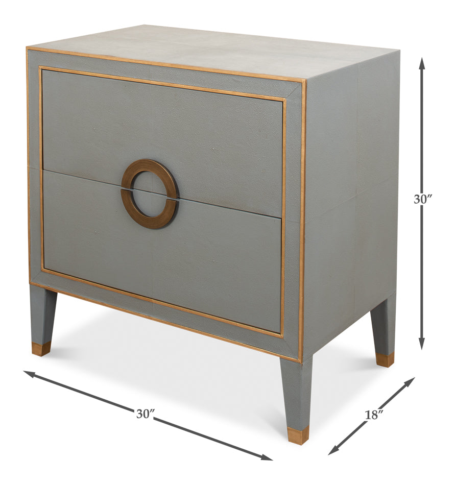 Gabriella Night Stand- Storm Grey - Chapin Furniture