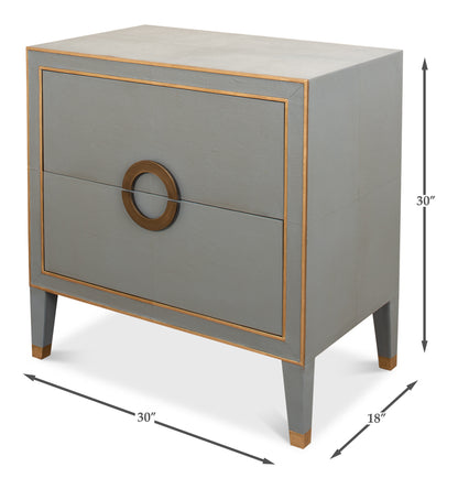 Gabriella Night Stand- Storm Grey - Chapin Furniture