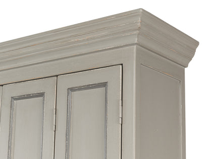 French Grey Cupboard - Chapin Furniture