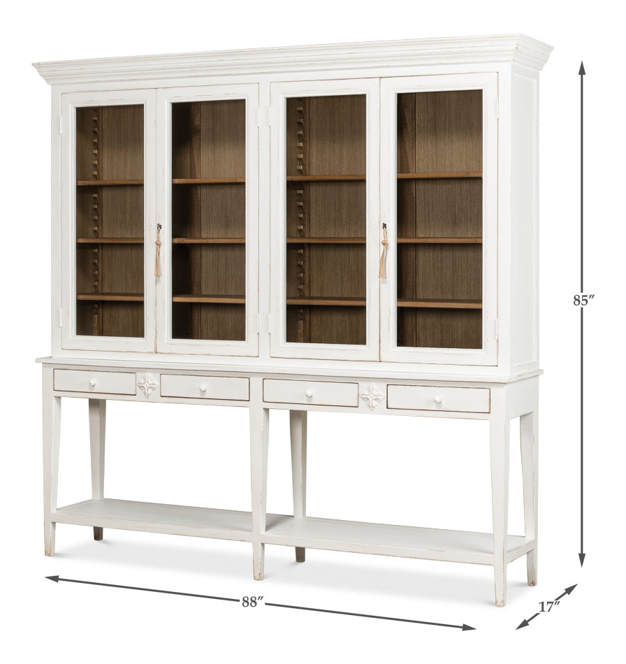 Beacon Hill Display Case- White - Chapin Furniture