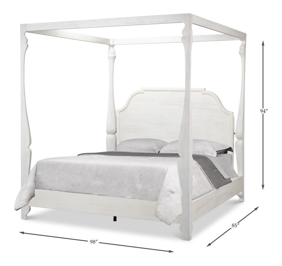 Madeline Bungalow King Bed- Bungalow White - Chapin Furniture