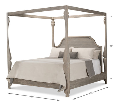 Madeline Bungalow King Bed- Moonskin - Chapin Furniture