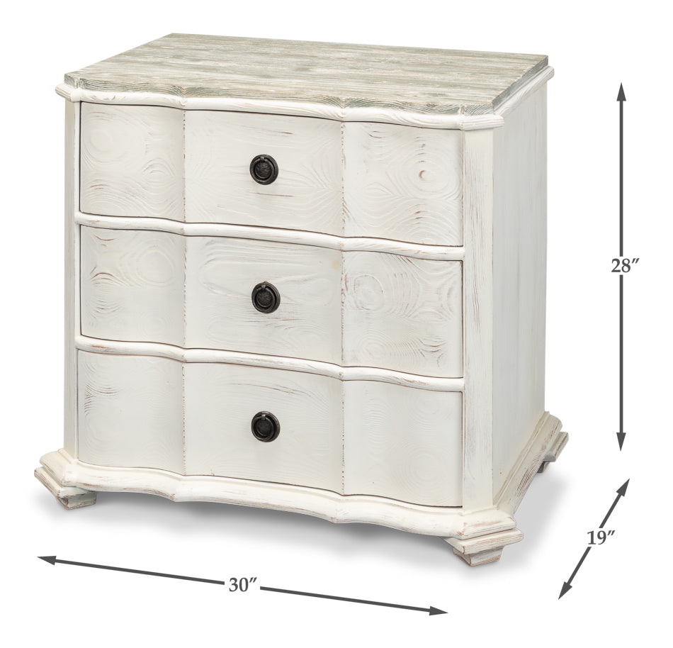 Sarreid Ltd. Courbee Bungalow Nightstand - Thumbnail 4