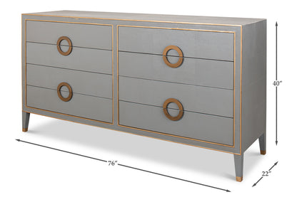 Gabriella Chest Of Drawers- Storm Grey - Chapin Furniture