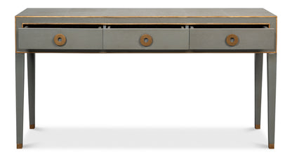 Gabriella Console- Storm Grey - Chapin Furniture