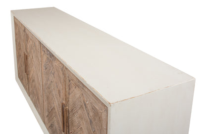 Hollis 4 Door Sideboard-Antique White - Chapin Furniture