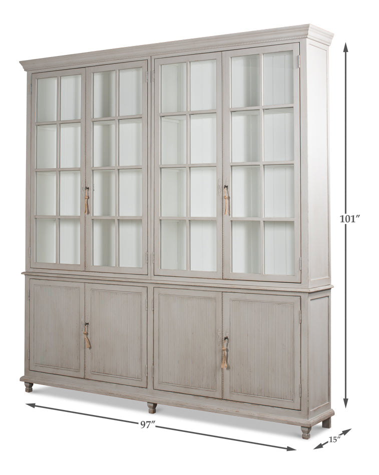 Harper Glass Front Bookcase - Chapin Furniture