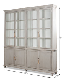 Harper Glass Front Bookcase - Chapin Furniture