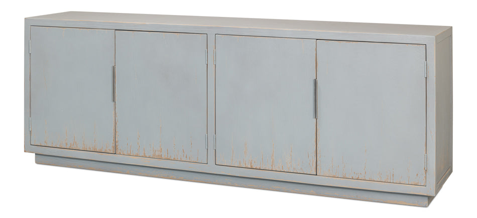 Maldives 4 Door Sideboard- Eros Blue - Chapin Furniture