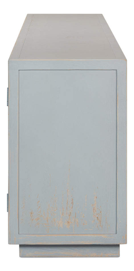 Maldives 4 Door Sideboard- Eros Blue - Chapin Furniture