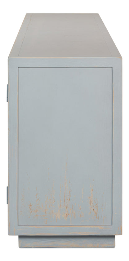 Maldives 4 Door Sideboard- Eros Blue - Chapin Furniture