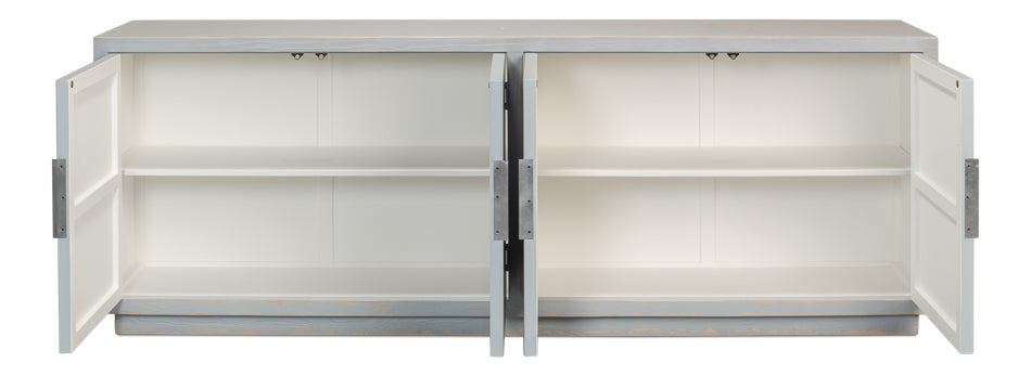 Maldives 4 Door Sideboard- Eros Blue - Chapin Furniture