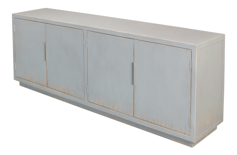 Maldives 4 Door Sideboard- Eros Blue - Chapin Furniture