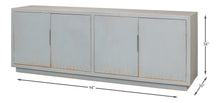 Maldives 4 Door Sideboard- Eros Blue - Chapin Furniture