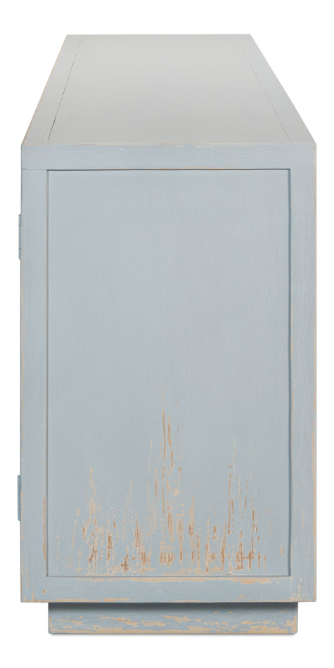 Peyto Four Door Sideboard- Eros Blue - Chapin Furniture