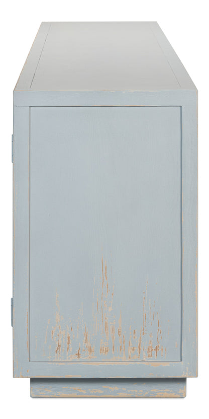 Peyto Four Door Sideboard- Eros Blue - Chapin Furniture