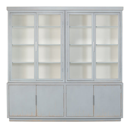 Maldives 4 Door Bookcase- Eros Blue - Chapin Furniture