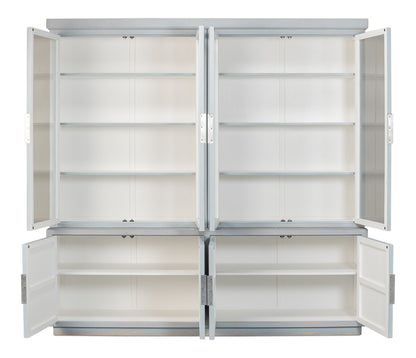 Maldives 4 Door Bookcase- Eros Blue - Chapin Furniture
