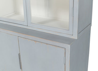 Maldives 4 Door Bookcase- Eros Blue - Chapin Furniture