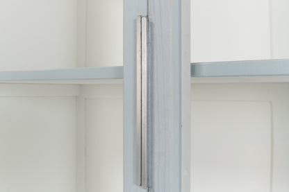 Maldives 4 Door Bookcase- Eros Blue - Chapin Furniture