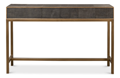 Gideon Shagreen Console Table- Antique Grey - Chapin Furniture