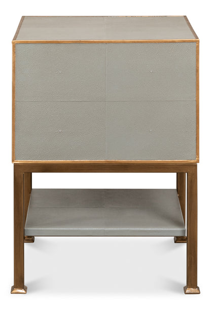 Gillian Two Drawer Nightstand- Storm Grey - Chapin Furniture