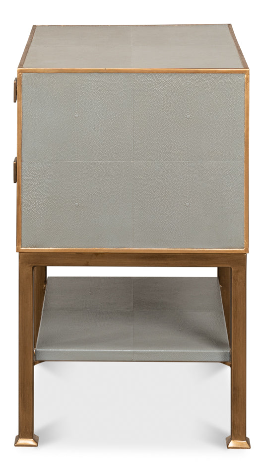 Gillian Two Drawer Nightstand- Storm Grey - Chapin Furniture