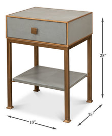 Gillian One Drawer Nightstand- Storm Grey - Chapin Furniture