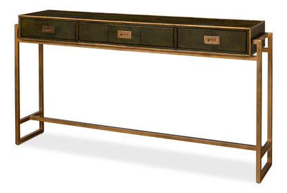 Shagreen Console Table-  Leaf - Chapin Furniture