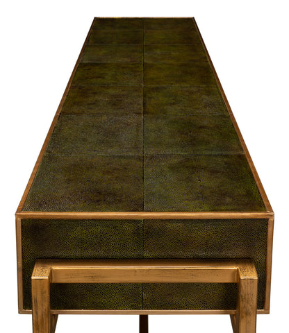 Shagreen Console Table-  Leaf - Chapin Furniture
